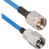 Amphenol SV Microwave MS24-085-MSSMA-120 RF Cable Assemblies 2.4mm STR M to SMA Straight M 12"Cable