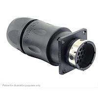 Eaton Souriau-Sunbank UTGX0JC1419PY Receptacles Square flange receptacle, with cable gland backshell, for 19 male contacts,  IP68/69K, keying Y