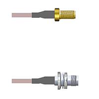 Amphenol Custom Cable Q-2V04E0005024i RF Cable Assemblies SMA-SJ/TNC-SJB G316 24I