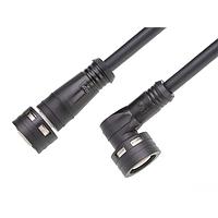 Molex 1204000304 Sensor Cables / Actuator Cables SE Cordset 8P FM(90) to Pigtail PUR WSOR 1M