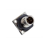 Amphenol LTW ASD-02PMMS-LS7001 Standard Circular Connector Ceres, Mini Size, Metal, 5A, 02 pins, Male Connector, Male Contact, Square, 2 Points Lock, Solder, Receptacle, IP67