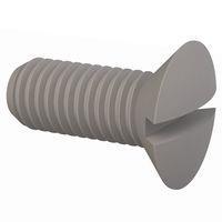 Essentra Components 50M100150L025 Slotted Countersunk 90 Slotted CSK Screw, M8 X 1.5 Thread, 25mm Lg