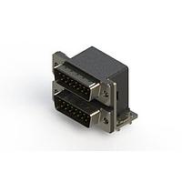 EDAC 661-015-664-034 Dual Port D-Sub Connectors Right-angle Dual Port D-Sub Connector
