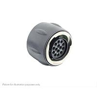 Eaton Souriau-Sunbank UTGX612E14SW Plugs Plug, without backshell, with 14 female solder contacts, IP68/69K in unmated conditions, keying W