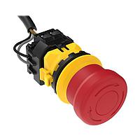 Banner Engineering SSA-EB1PS1-22 Emergency Stop Switches SSA-EB1 Panel-mount Emergency Stop Push Button; 40 mm Actuator; Contacts: 2NC/2NO; Screw Terminals; 30 mm mounting hole; ESC-1-YW Button Shroud Included