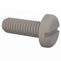 Essentra Components 50M035060N010 Pan Slotted Pan Slotted Screw, M3.5 X .6 Thread, 10mm Lg