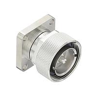 HUBER+SUHNER 13_716-50-0-6/003_-V RF Connectors / Coaxial Connectors COAXIAL CONNECTOR, 7/16, 50 Ohm, Straight panel receptacle, plug (male), flange mount