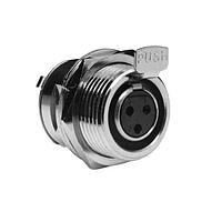 Amphenol Audio AG6MCC Miniature XLR Connector 6 Pole Mini XLR  Chassis Mount G Type Male Machined Contacts Nickel Finish