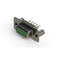 EDAC 628-M09-221-GN3 D-Sub Connectors - Standard Density Vertical Machined D-Sub Connector