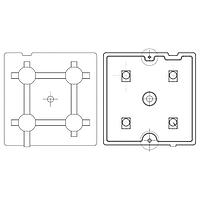 Carclo Technical Plastics 12781 LED Reflectors 50x50mm Square V LED Reflector