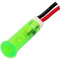 Mallory Sonalert FL1P-6QW-2-G12V Indicators LED GRN 6MM SNAP 12VAC/DC