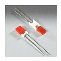 BIVAR RL11505BC LED Circuit Board Indicators Vertical LED Assembly, 0.15 in. Length, 5 mm HE Red/Green LED w\ White Diffused Lens, White Nylon, 635/568 nm