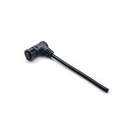 Amphenol LTW CB-05AFFM-QR8D03 Sensor Cables / Actuator Cables X-Lok, Middle Size, Plastic, 10A, 05 pins, Female Connector, Female Contact, Right Angle, Push Lock, Overmolded, Length 3000mm, IP68