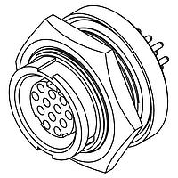 CONXALL W4292-11SG-3ES Connectors MU WR PNL 11#20 SKT PCT LONG