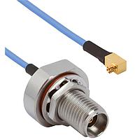 Amphenol SV Microwave FRSMPS-047-FB292-180 RF Cable Assemblies SMPS R/A F  2.92mm BKHD F 18"Cable
