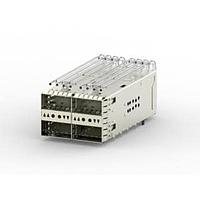 AMP Connectors - TE Connectivity 2308171-4 zQSFP+ 2X2, EMI SPRING, BTB All Lft Indicator Up