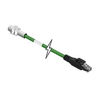 Molex 1201080206 Ethernet Cables / Networking Cables ULOCK D-CODE M12 REC TO RJ45