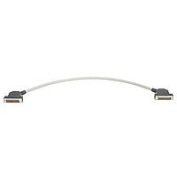 HARTING 33562245000001 Specialized Cables HD D-Sub 44pin Overmolded Cable Assembly, male to male, side entry hoods w/ 4-40 UNC knurled screws, AWG26 24TPs, shielded, 0.5m