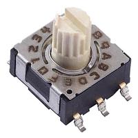 CTS Electronic Components 220AMC16R Rotary Switches 16 pos Gull Wing SMD Knurled shaft w/slo