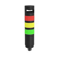 Banner Engineering TL70ZGYRALQ Universal AC Voltage Modular Tower Light TL70 Tower Light, Black Housing: 3-Color Loud Audible Indicator; Voltage: 100-240 V ac; Environmental Rating: IP65; Colors: Green Yellow Red; Supports 1-4 Modules; 5-pin Micro Integral QD