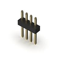 GCT (Global Connector Technology) BC020-04-A-0200-0300-L-G Headers 4w, 1.0mm Pitch Pin Hdr, SIL, TH, Vert, GF, Box