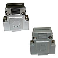 NorComp 976-037-020R121 Two Piece Backshell FLAT 37P ABS CHROME