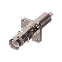 Radiall R317270000 Connectors SHV / STRAIGHT MALE SQUARE FLANGE RECEPTACLE CRIMP TYPE CABLE 5/50S
