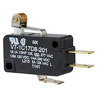 Honeywell V7-1C17D8-201 Micro Switch 15 A @ 277 VAC Roller Lever Actutor
