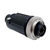 CONXALL SF3282-8PG-520 Connector Assemblies Cble End 8 Male Pins Sldr .200IN GrmtID