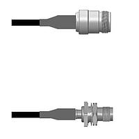 Amphenol Custom Cable Q-1W04I0008060i RF Cable Assemblies N-SJ/TNC-SJB RG58 60I