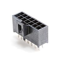 Molex 105310-1214 Shrouded NanoFit Hdr Vt 14Ckt DR KNK Pns Blk 15Au