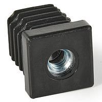 Essentra Components 498583 Conduit Fittings & Accessories 19X19mm SQUARE GLIDE w/6 THREADED INSRT 1.0-1.5mm
