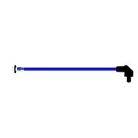 BIVAR SZR4-10.00-F5P54-6 Flexible Light Pipes with LEDs 10 Inch, Blue Fiber, Clear Lens, IP54