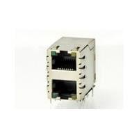 AMP Connectors - TE Connectivity 1932391-2 Modular Connectors / Ethernet Connectors 2X1,SHLD,G/G/G/G STK MJ LEDS