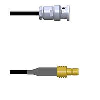 Amphenol Custom Cable Q-0J03L0003072i RF Cable Assemblies BNC-SP/SMB-SJ G174 72I