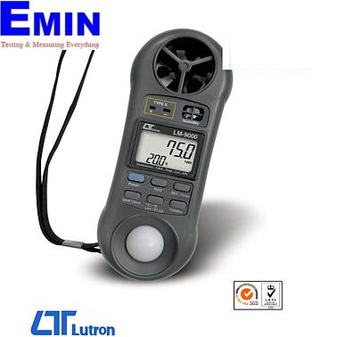 LUTRON LM9000 Anemometer, Air flow, Humidity/Temp., Dew point