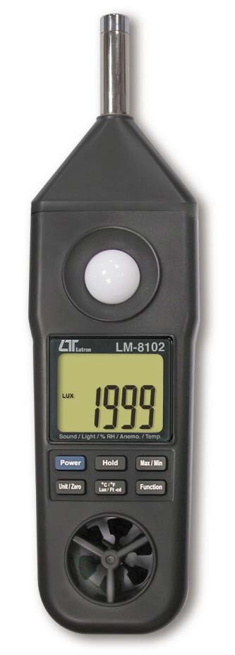 Lutron LM 8102 5 in 1 meter, Sound level meter, Humidity, Light ...