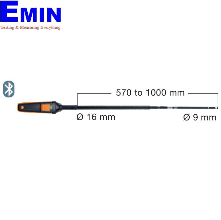 TESTO 0635 1571 Hot Wire Probe (0~50m/s, -20~70°C, 5~95%RH, 700